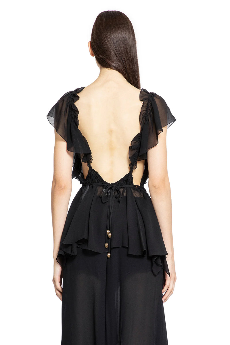 CHLOÉ WOMAN BLACK TOPS - Antonioli.eu