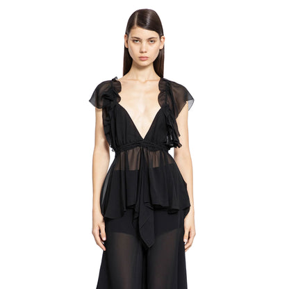 CHLOÉ WOMAN BLACK TOPS - Antonioli.eu
