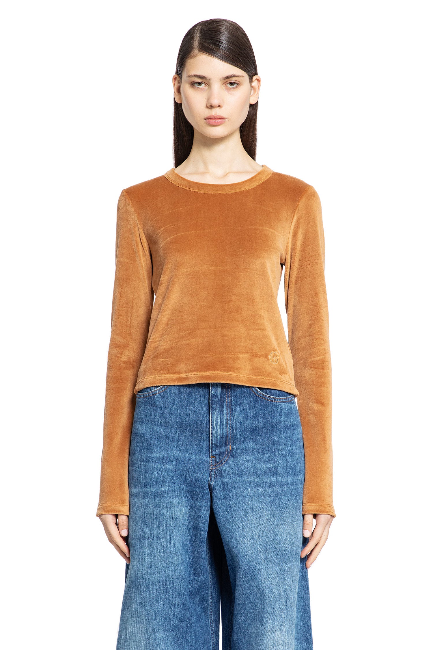 CHLOÉ WOMAN BROWN TOPS