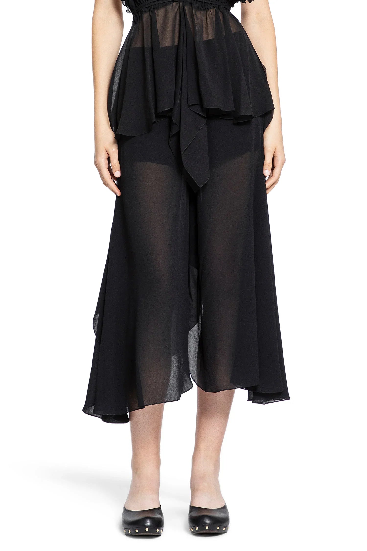 CHLOÉ WOMAN BLACK TROUSERS - Antonioli.eu