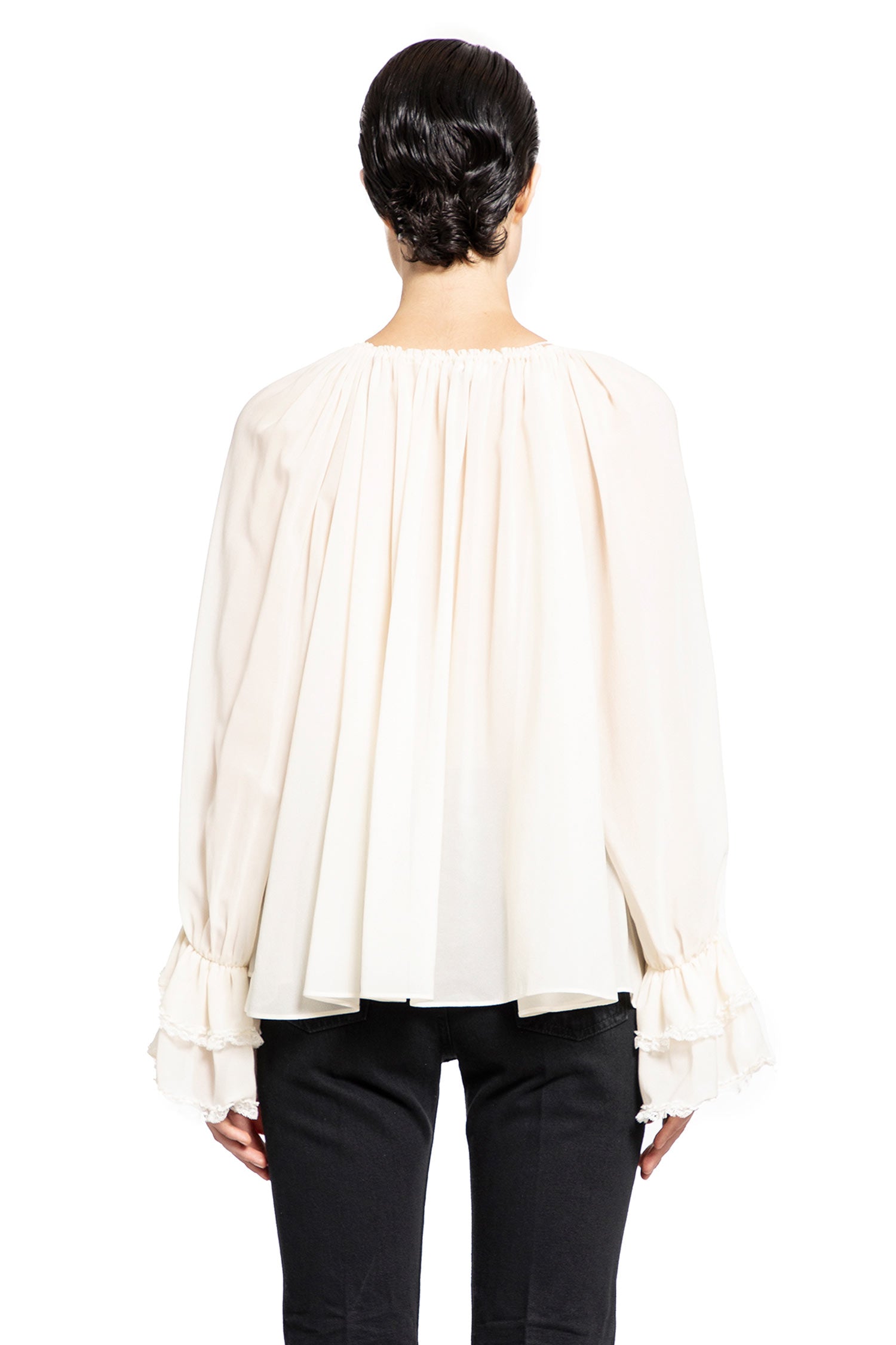 CHLOÉ WOMAN OFF-WHITE SHIRTS