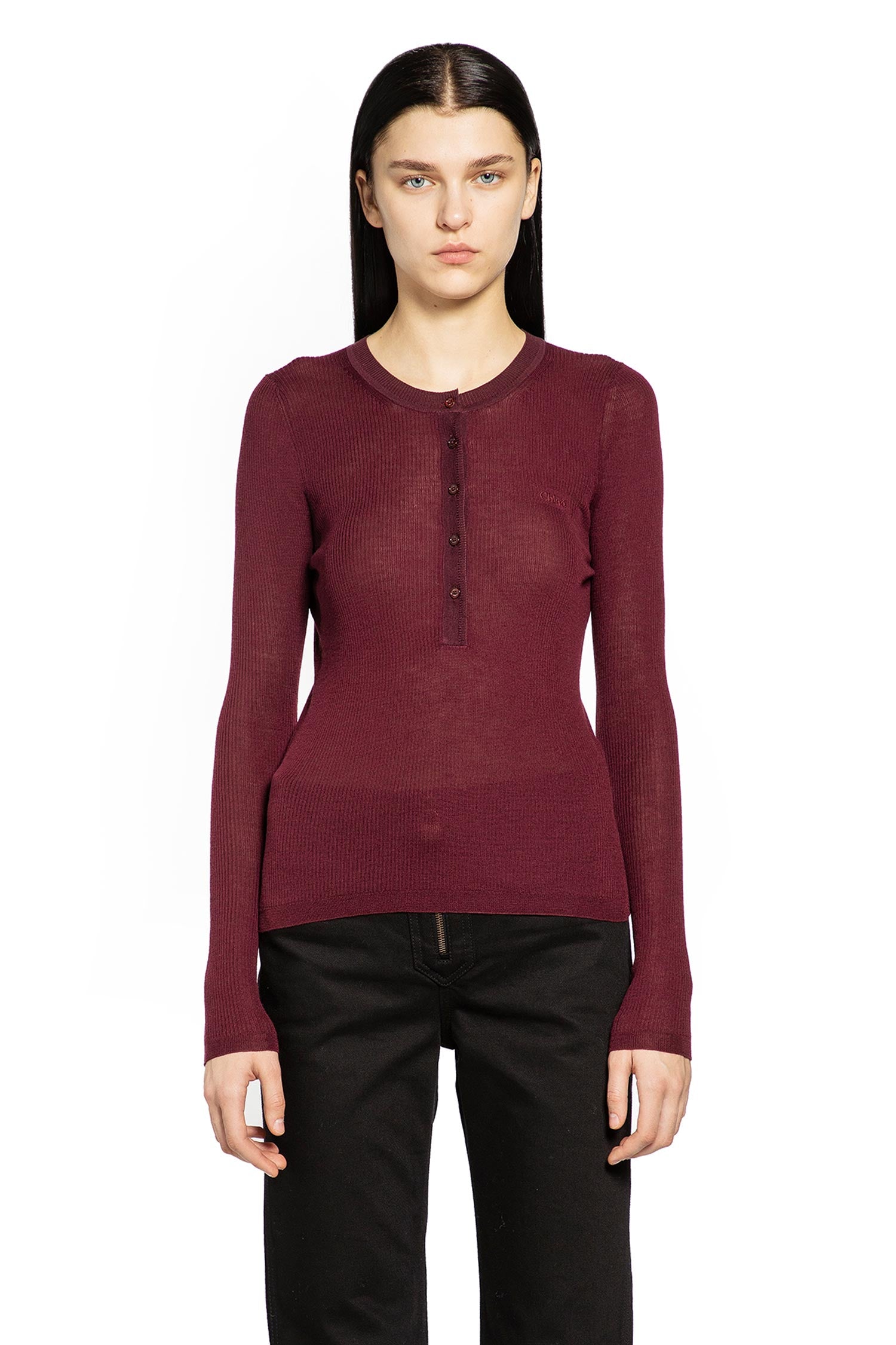 Henley Shirt in Superfine Wool Knit