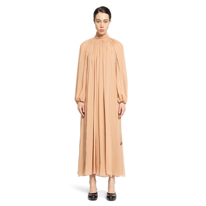 CHLOÉ WOMAN BROWN DRESSES