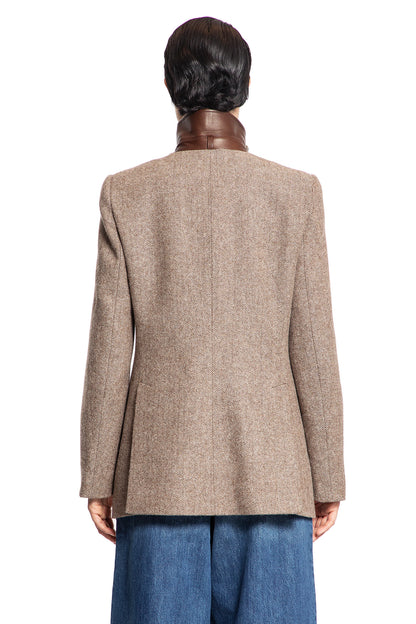 CHLOÉ WOMAN BROWN JACKETS