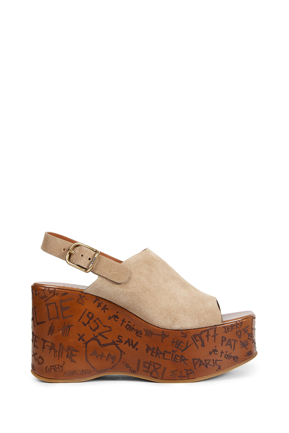 CHLOÉ Maxime Wedge Sandals woman