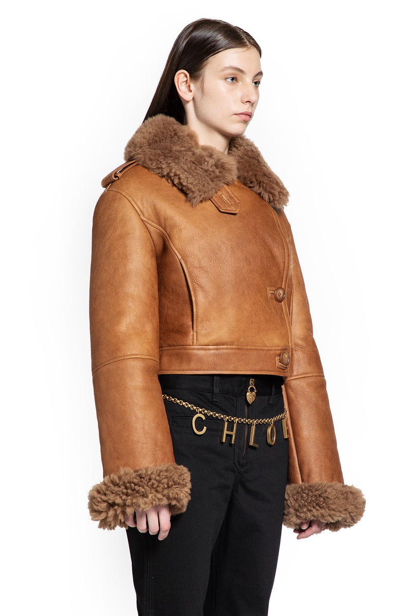 Cropped Shearling Jacket