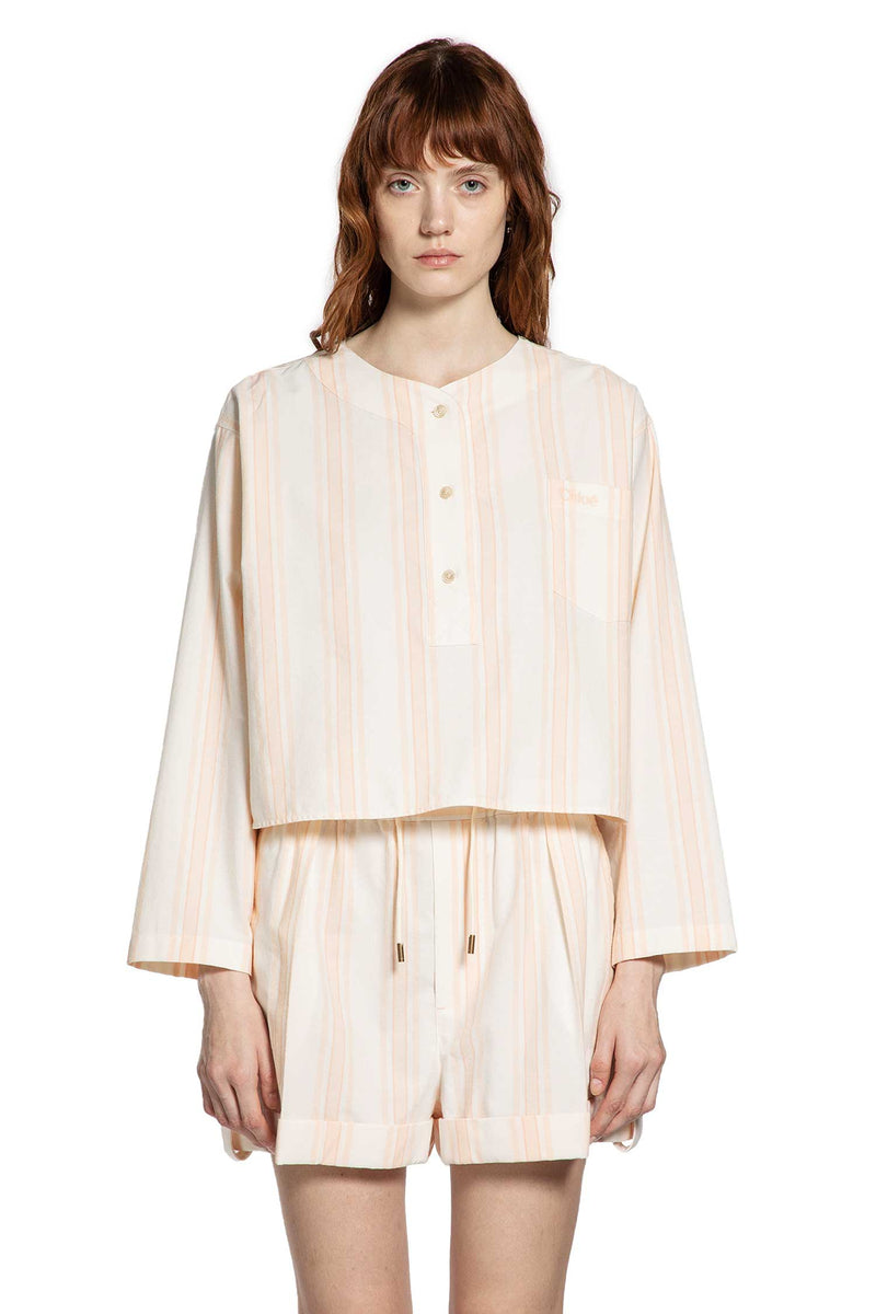 Long Sleeve Crop Top in Cotton - Antonioli.eu