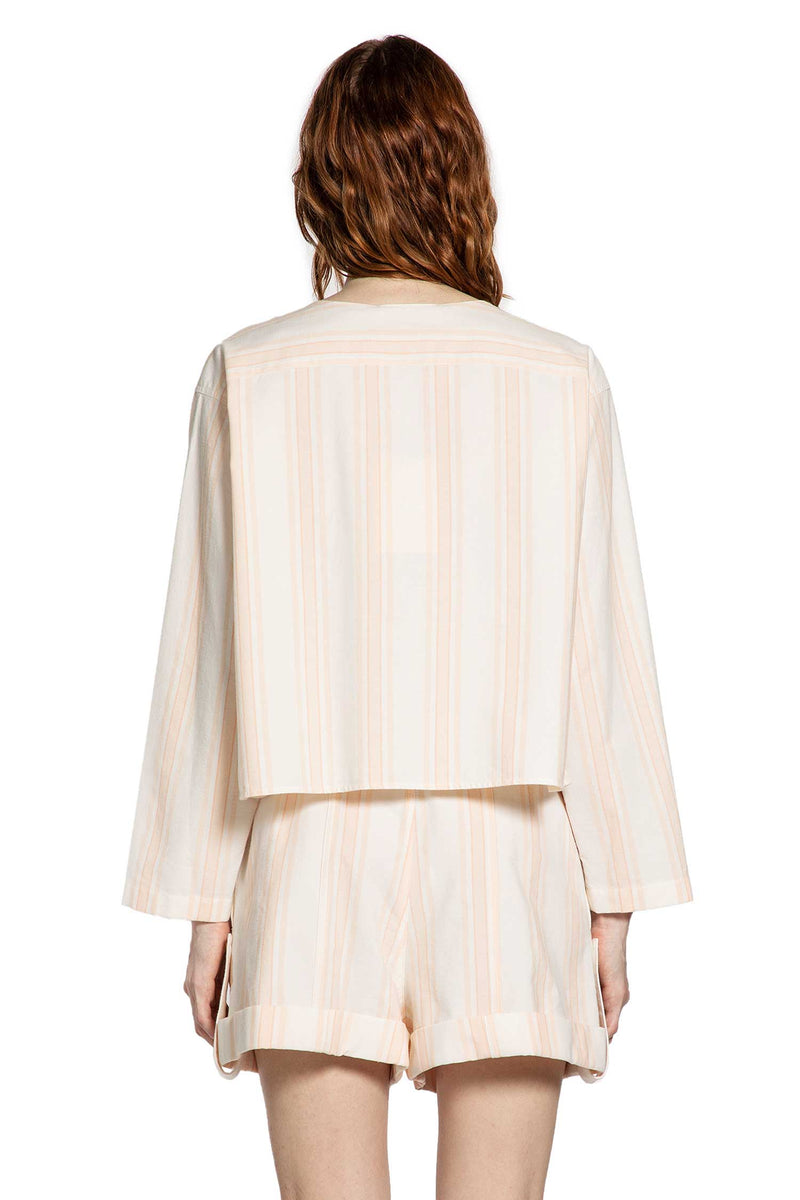 Long Sleeve Crop Top in Cotton - Antonioli.eu