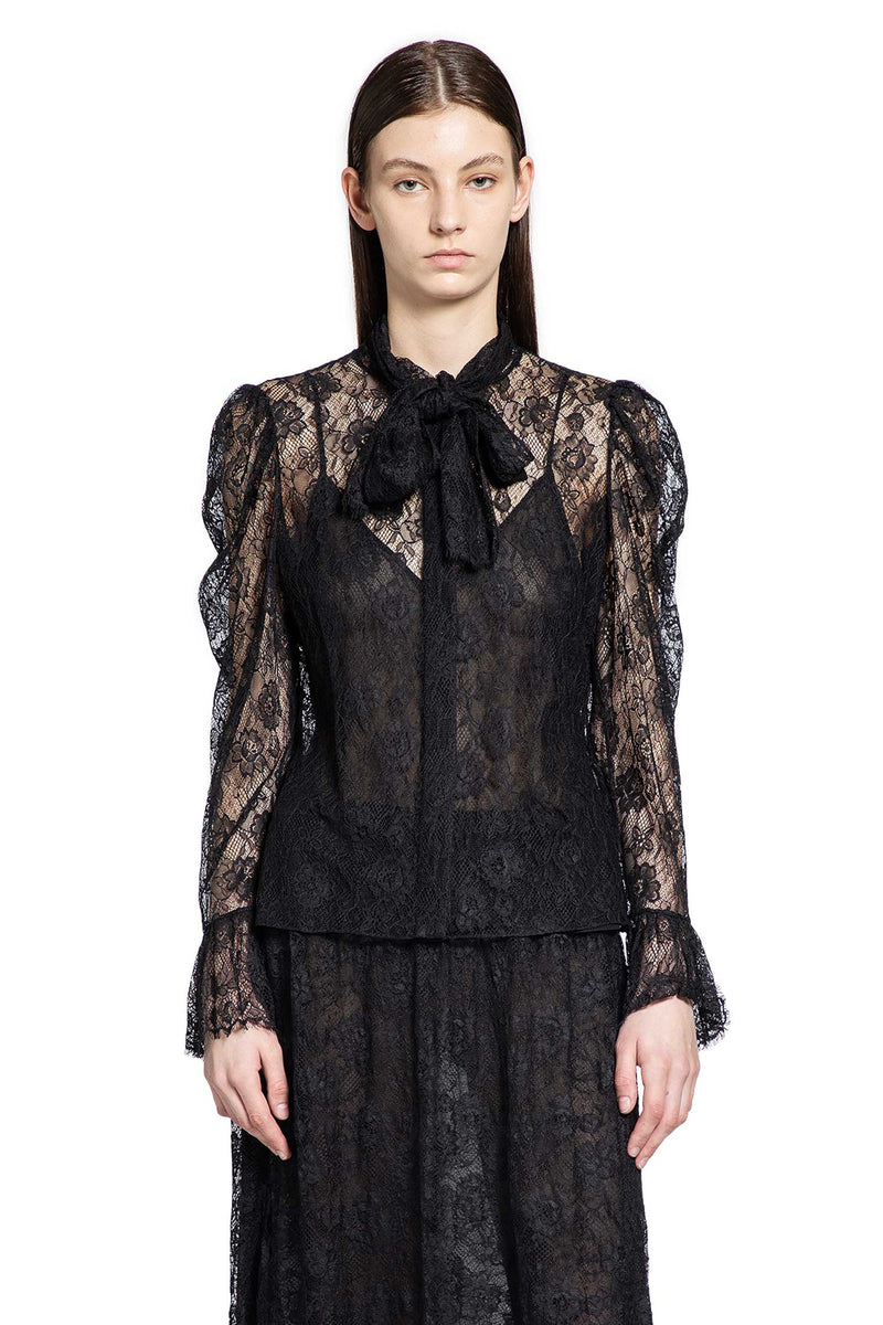 Lavallière Top in Floral Lace Jacquard