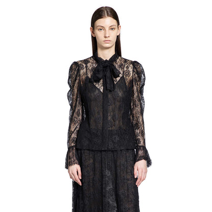 Lavallière Top in Floral Lace Jacquard