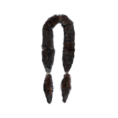 Chloé Chain Tails Shearling Scarf