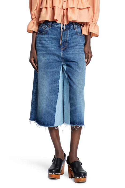CHLOÉ WOMAN BLUE SHORTS