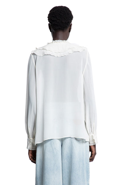 CHLOÉ WOMAN OFF-WHITE SHIRTS