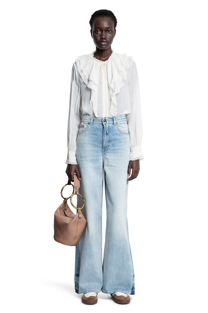 CHLOÉ WOMAN OFF-WHITE SHIRTS