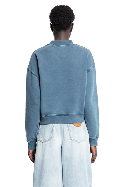 CHLOÉ WOMAN BLUE SWEATSHIRTS