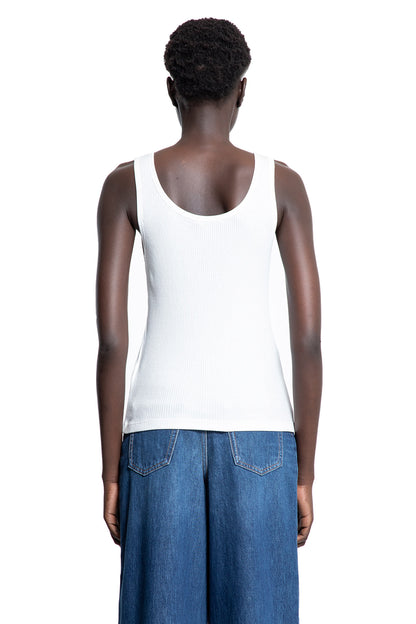 CHLOÉ WOMAN WHITE T-SHIRTS & TANK TOPS