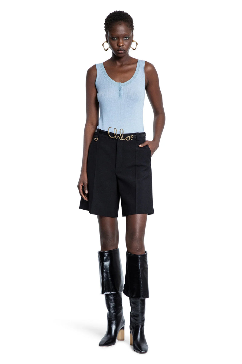 CHLOÉ WOMAN BLUE T-SHIRTS & TANK TOPS - Antonioli.eu