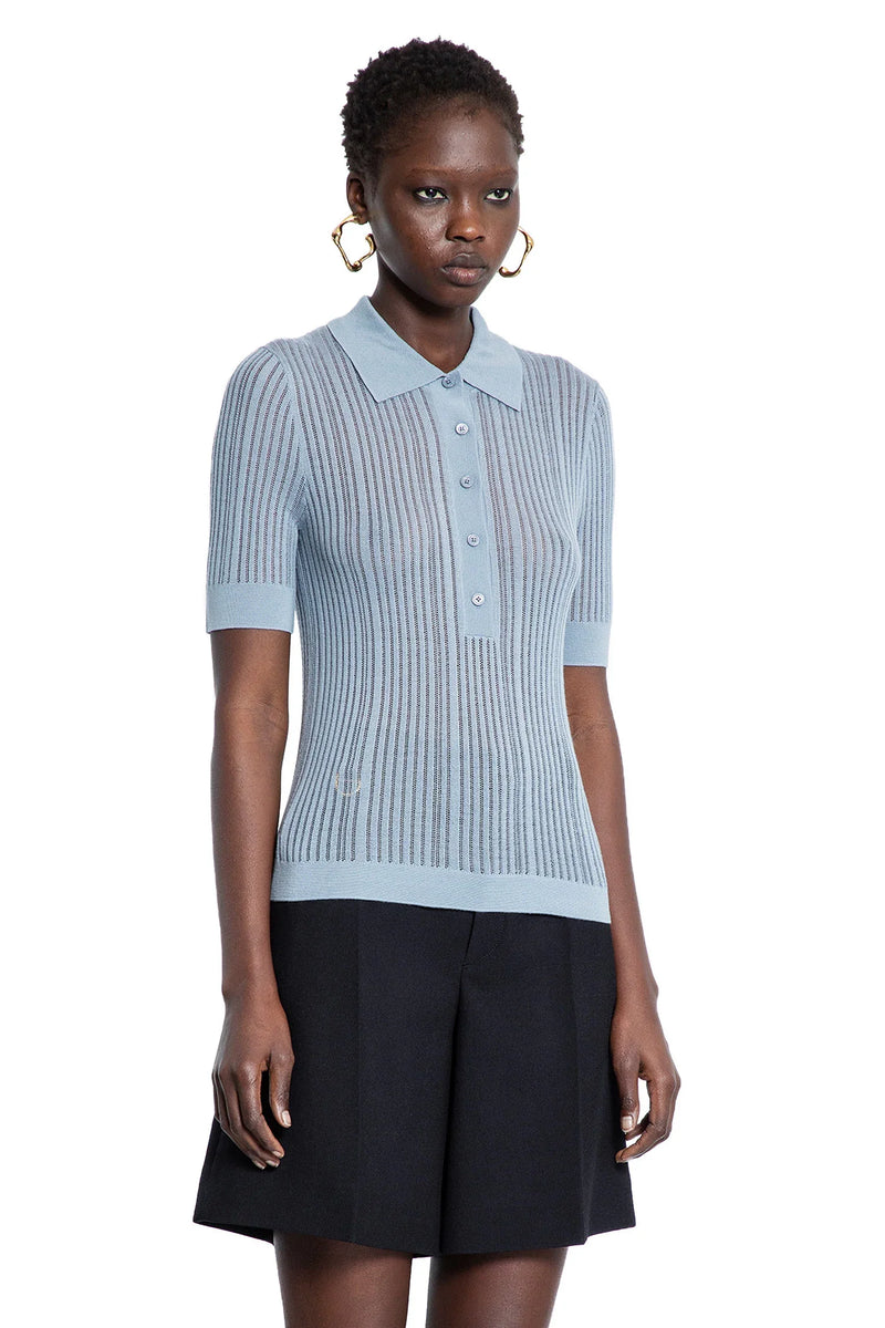 CHLOÉ WOMAN BLUE T-SHIRTS & TANK TOPS - Antonioli.eu