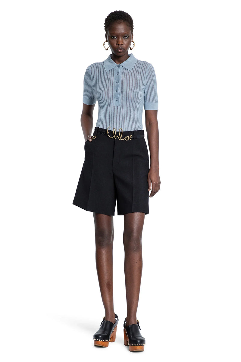 CHLOÉ WOMAN BLUE T-SHIRTS & TANK TOPS - Antonioli.eu