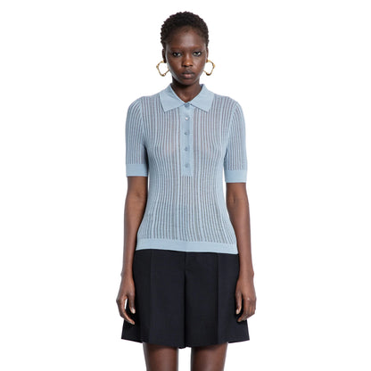 CHLOÉ WOMAN BLUE T-SHIRTS & TANK TOPS - Antonioli.eu