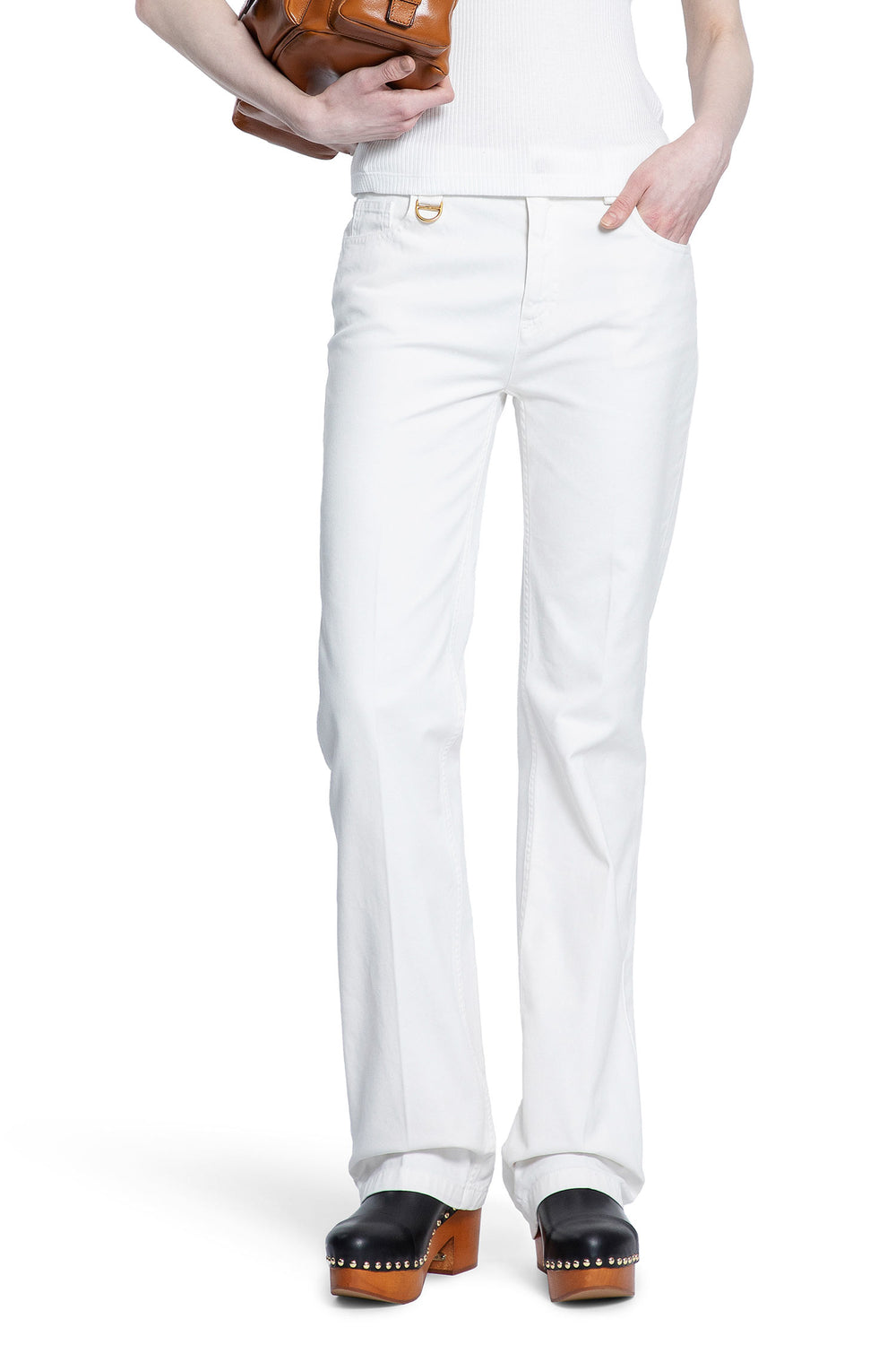 CHLOÉ WOMAN WHITE TROUSERS