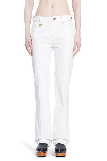 CHLOÉ WOMAN WHITE TROUSERS