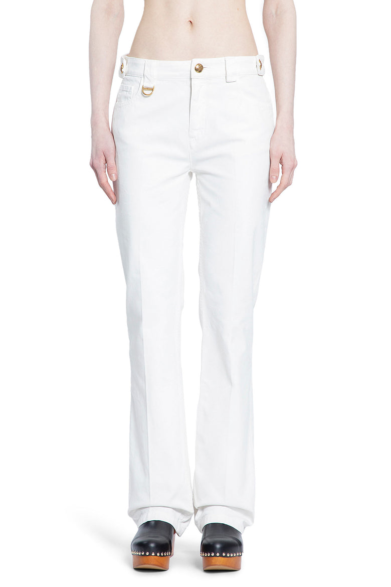 CHLOÉ WOMAN WHITE TROUSERS