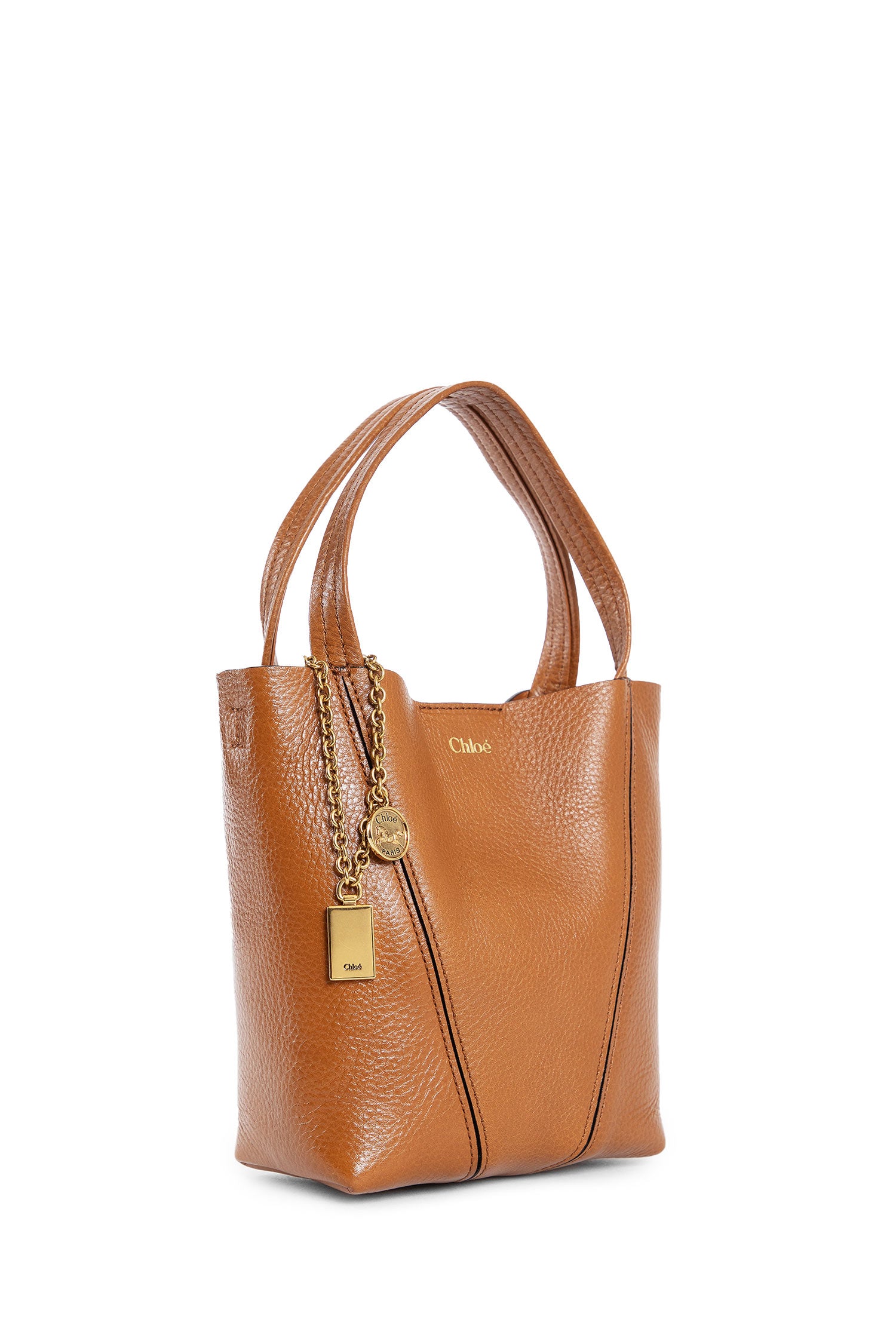 CHLOÉ WOMAN BROWN TOP HANDLE BAGS