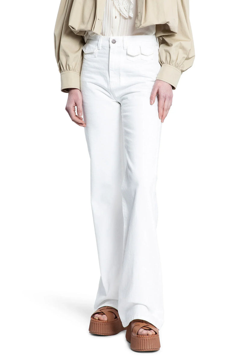 CHLOÉ WOMAN WHITE JEANS - Antonioli.eu