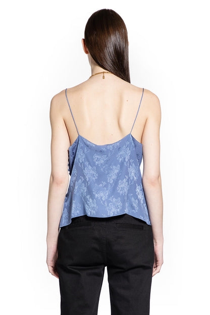 Camisole Top in Silk Jacquard and Lace