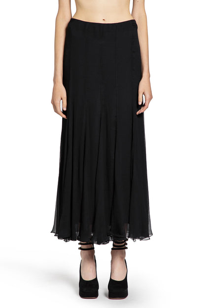 Fuid Maxi Skirt in Silk Mousseline - Antonioli.eu