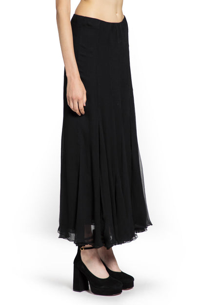 Fuid Maxi Skirt in Silk Mousseline - Antonioli.eu