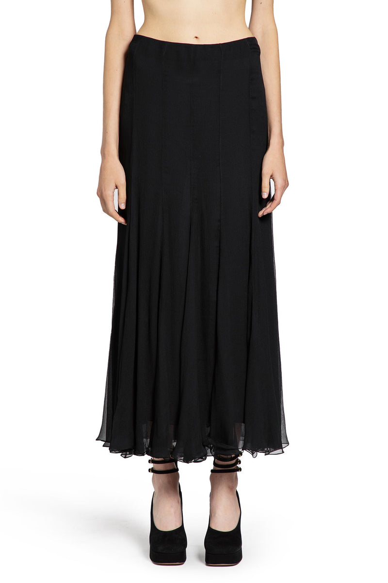 Fluid Maxi Skirt in Silk Mousseline