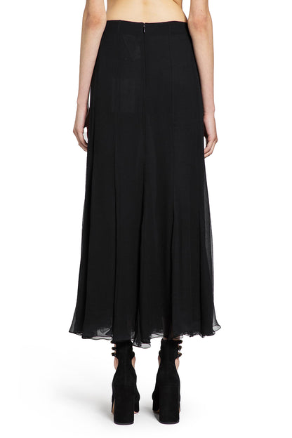 Fluid Maxi Skirt in Silk Mousseline