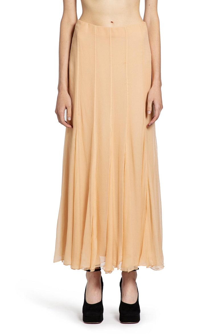 Fluid Maxi Skirt in Silk Mousseline