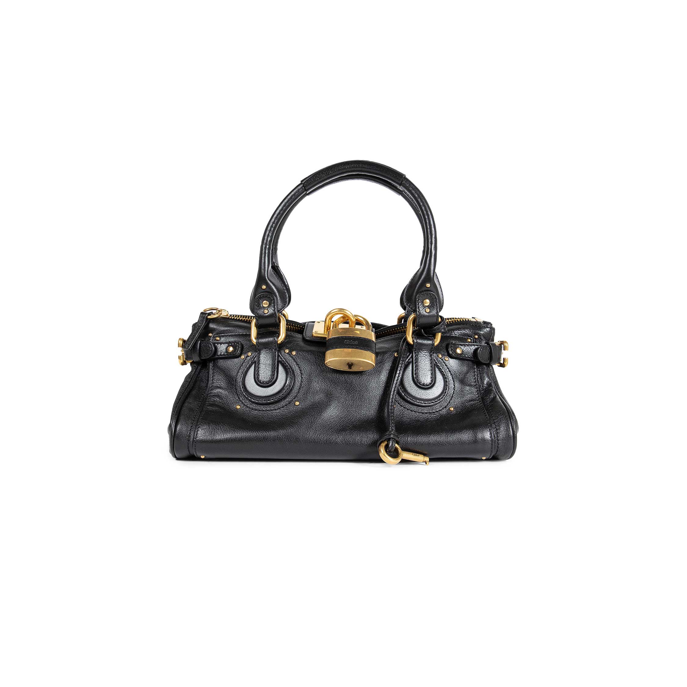 CHLOÉ WOMAN BLACK TOP HANDLE BAGS