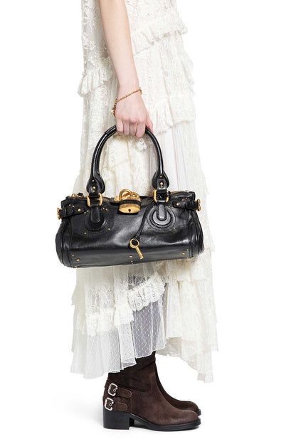 CHLOÉ WOMAN BLACK TOP HANDLE BAGS