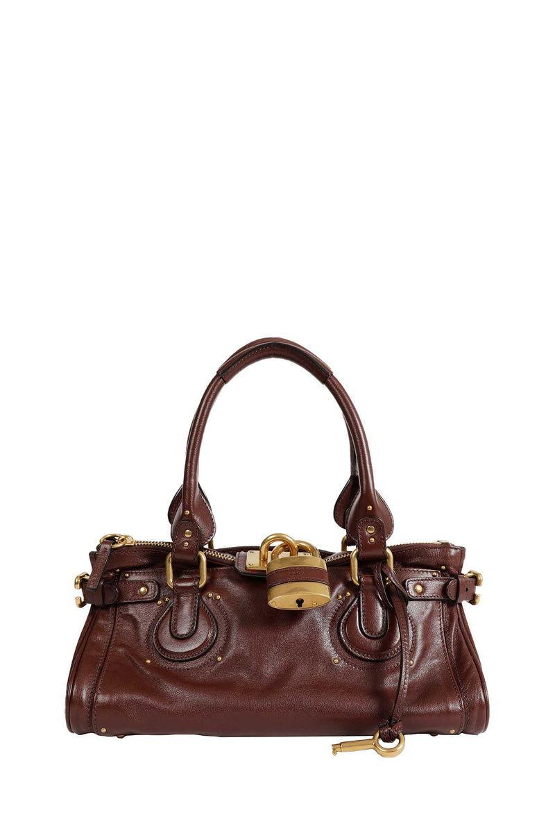 Grained Leather Paddington Bag