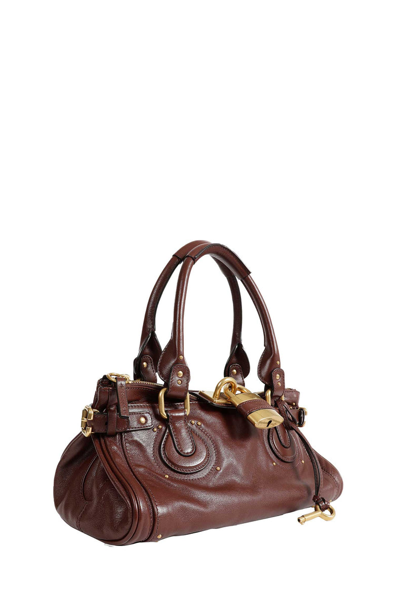 Grained Leather Paddington Bag