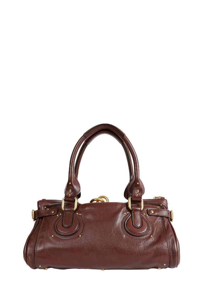 Grained Leather Paddington Bag