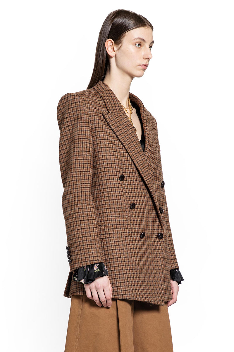 Houndstooth Wool Blazer