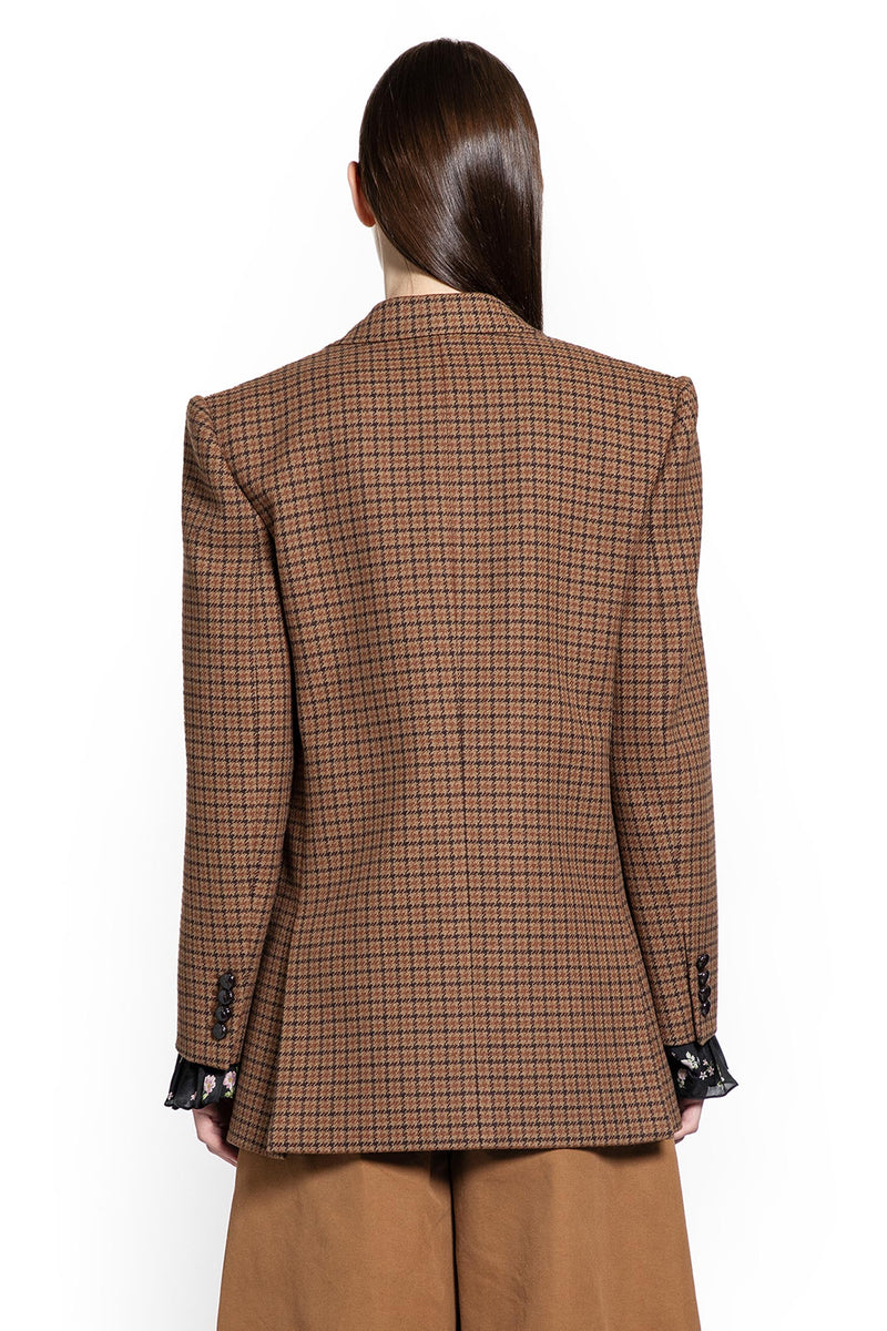 Houndstooth Wool Blazer