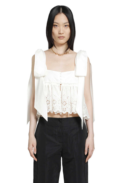 Tie-Strap Cropped Top in Soft Cotton