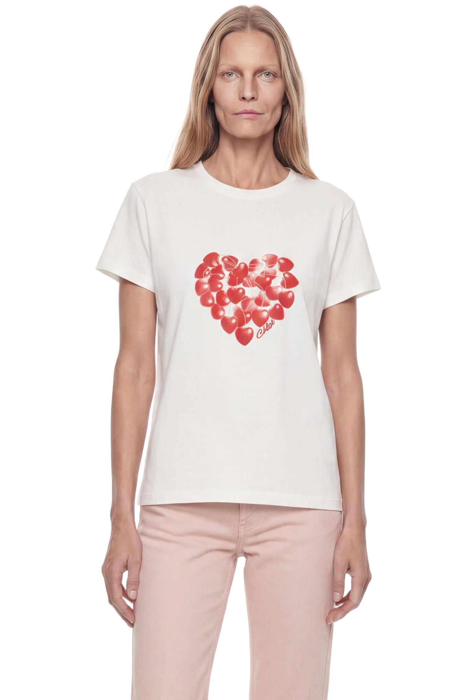 CHLOÉ Printed Cotton T-Shirt woman