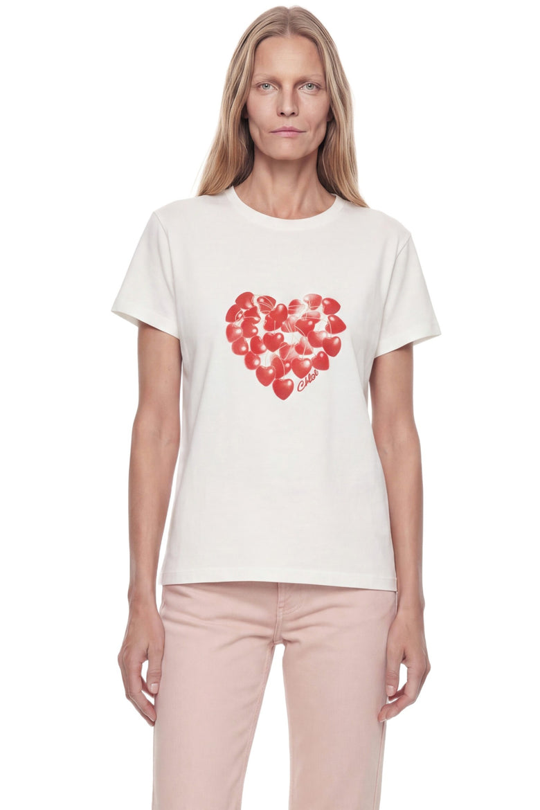 CHLOÉ Printed Cotton T-Shirt woman
