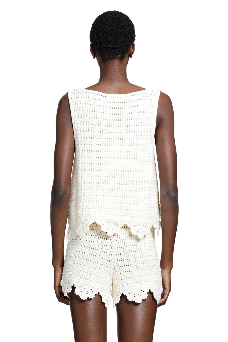 CHLOÉ Crochet Knit Cropped Top woman