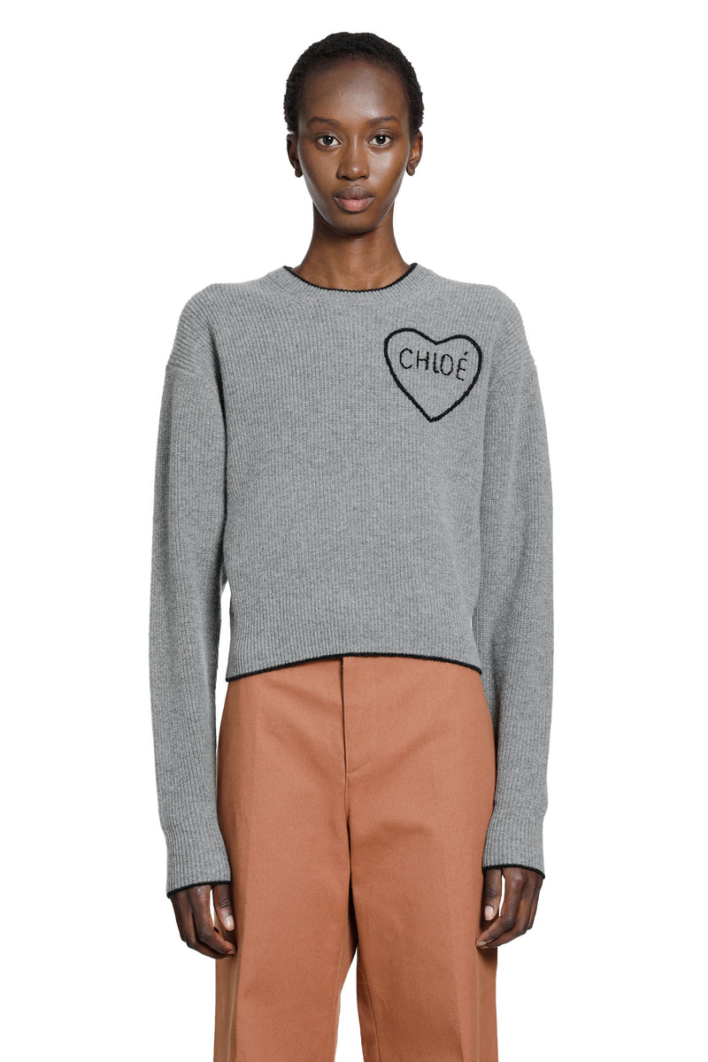 CHLOÉ Wool Knit Cropped Sweater woman
