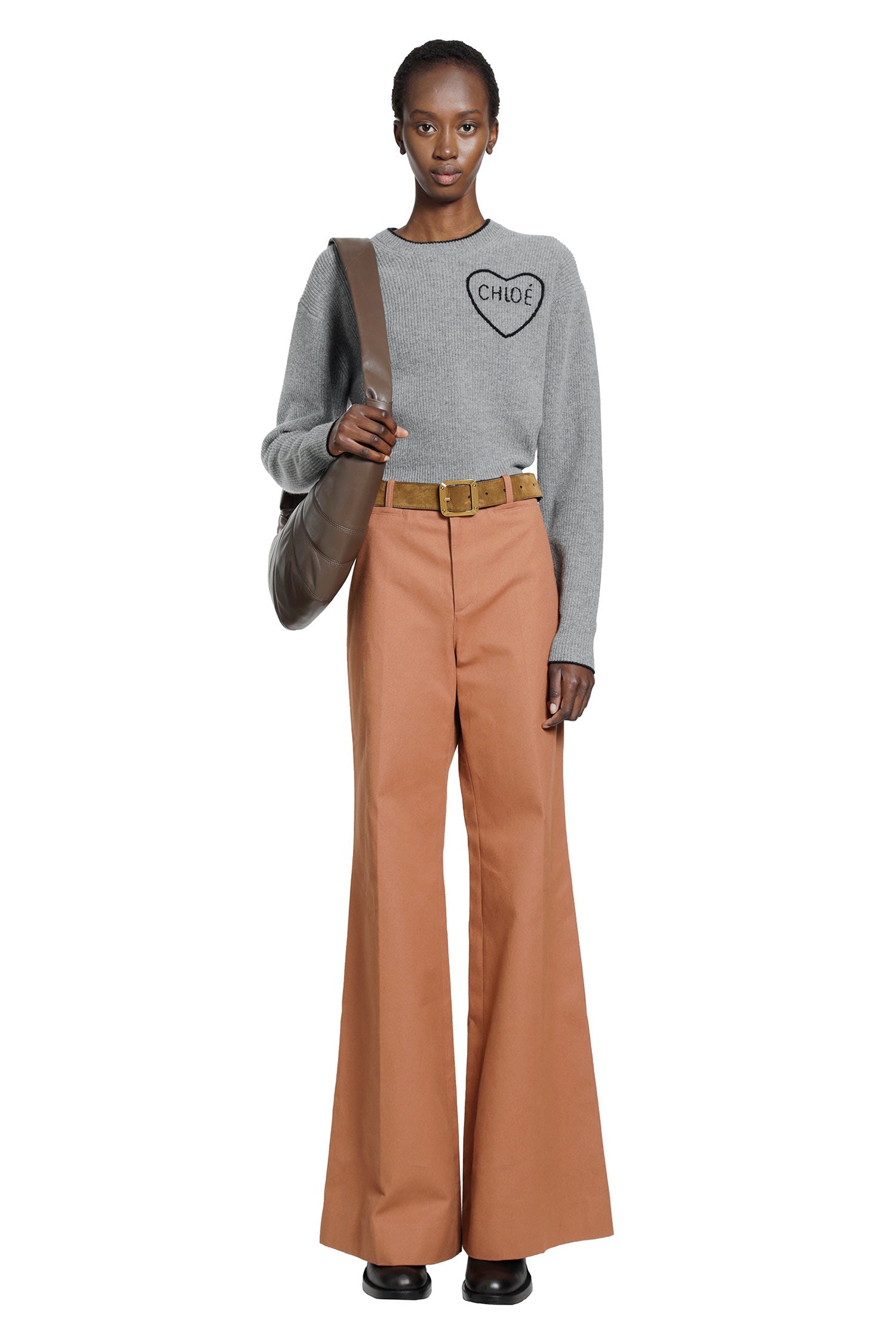 Wool Knit Cropped Sweater