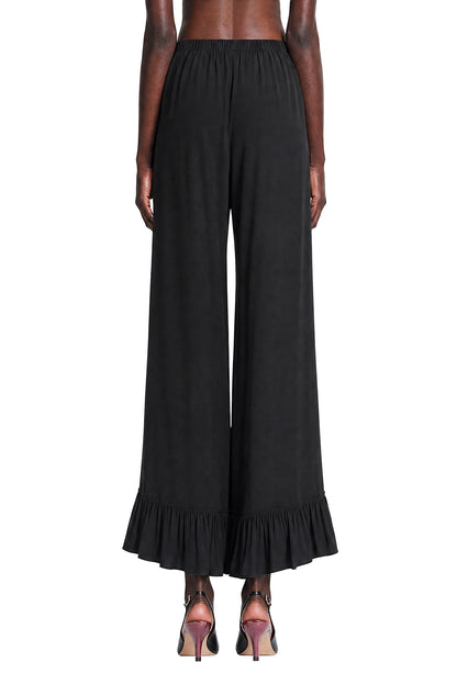 Cropped Fluid Pants in Crepe de Chine