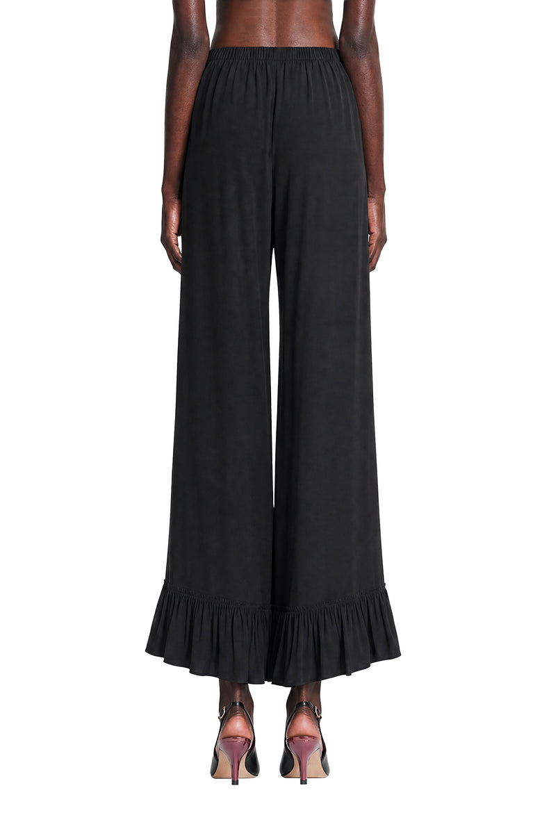 
              CHLOÉ Cropped Fluid Pants in Crepe de Chine woman
            